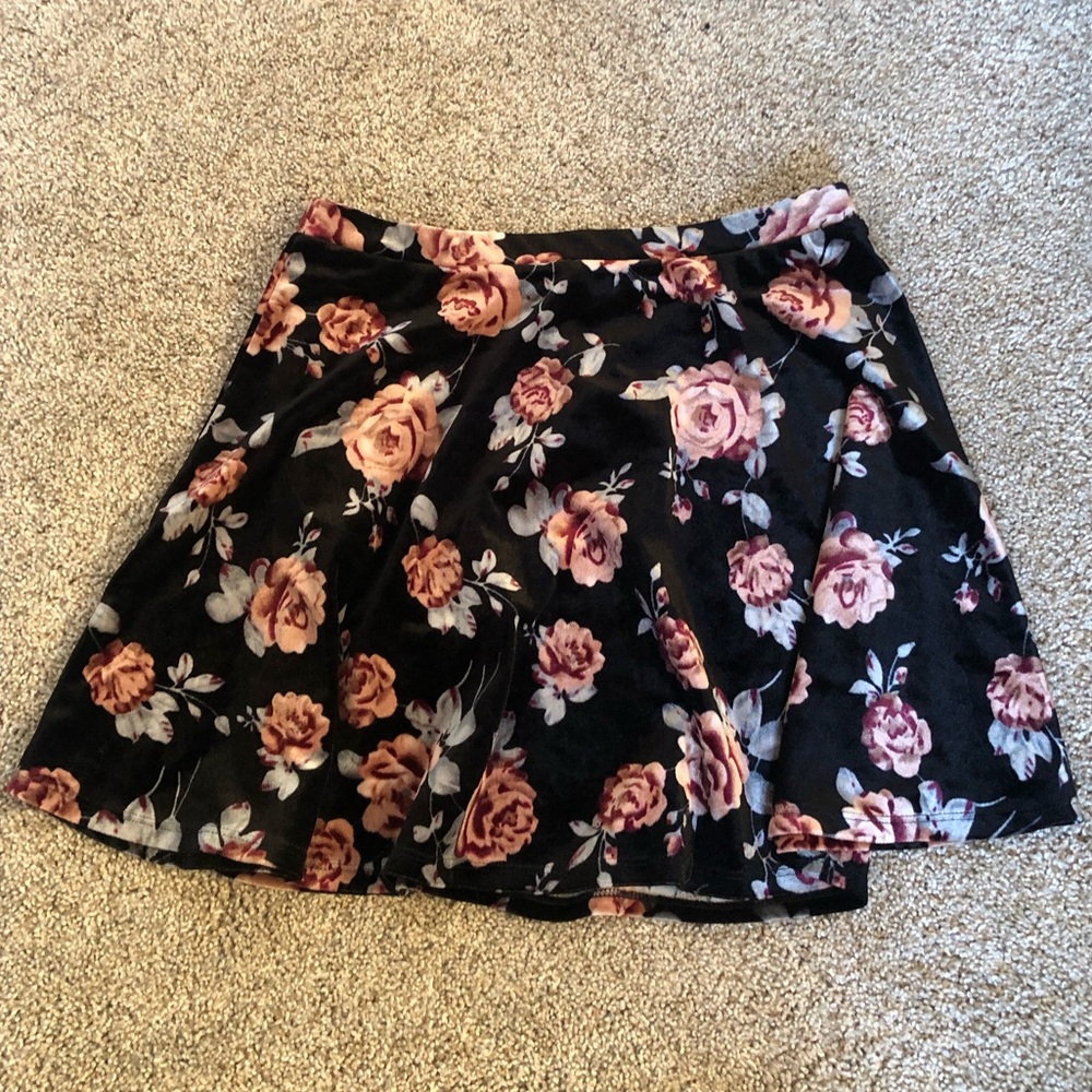 Floral skater skirt
